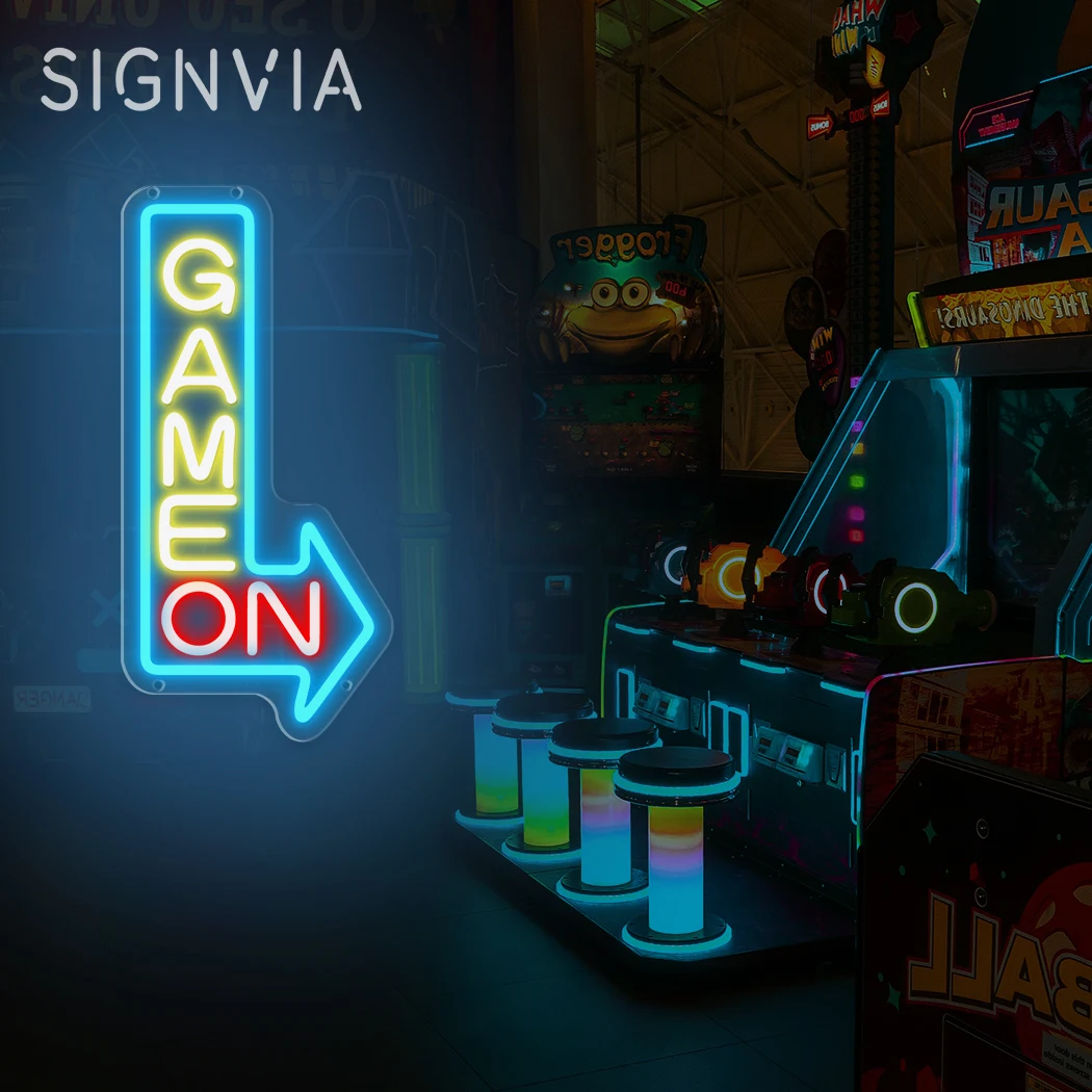 

Игра на неоновых вывесках, светодиодные вывески для игровой комнаты, Playstation, светящиеся бизнес-вывески, настенная цветная декоративная лампа для геймерской комнаты