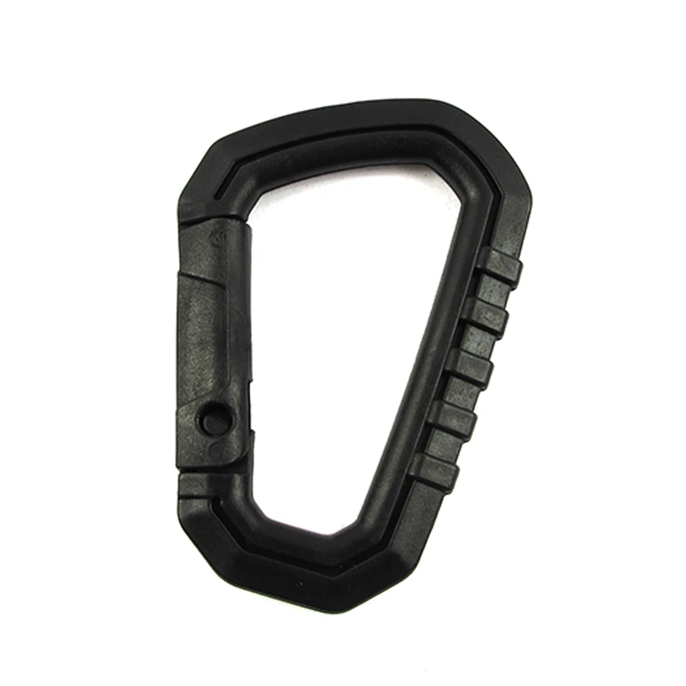 5/10 Pcs Plastic Snap Hook D-Shape Carabiner Tactical Molle Backpack Buckle Keychain Outdoor Camping Climbing Bags Accessories