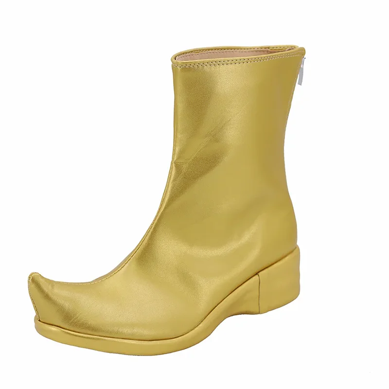 Bottes Aladin Cosplay pour hommes, chaussures, document doré, lampe magique Catoon, accessoires de olympiques d'Halloween, chaussures de fête de carnaval