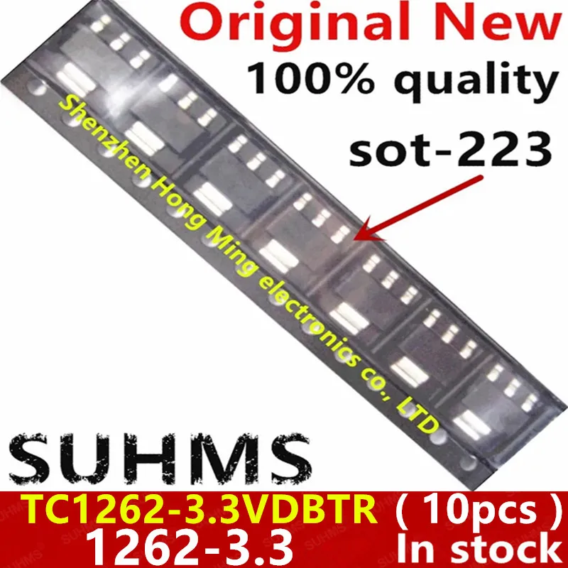 (10 قطعة) 100% جديد TC1262-3.3V TC1262-3.3VDBTR شرائح 1262-3.3 sot-223