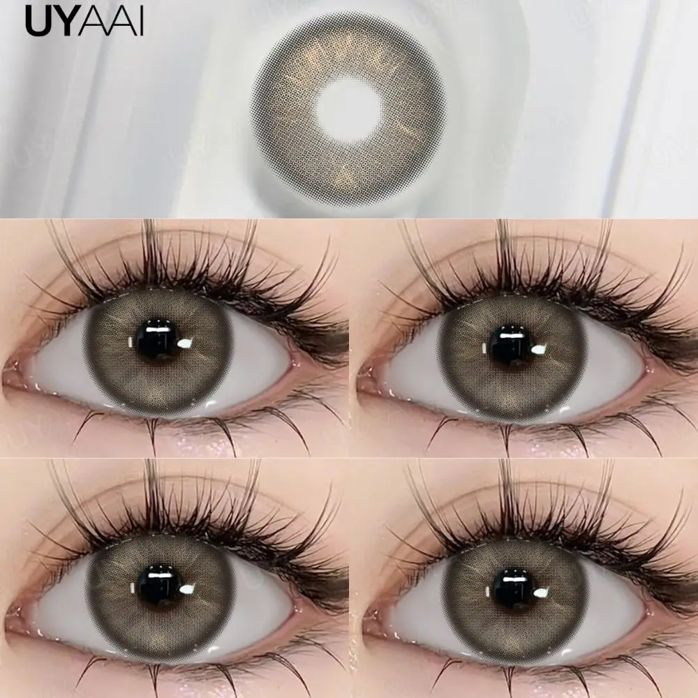 UYAAI 15MM Pupillenvergrößernde Farbige Schwarze Kontaktlinsen für Braune Augen Schneller Versand Hochwertige Natürlich Aussehende Linsen – Detail 12