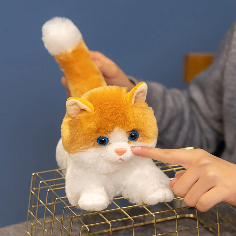 Новые реалистичные кошки, плюшевые игрушки, имитация американских короткошерстных кавайных мягких кошек, игрушки для домашних животных, реалистичный домашний декор, подарок на день рождения 31 см