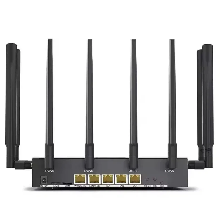 M60K63 Mesh WIFI 6 Dualband 2,5 G Port Lüfter Dual-SIM-Kartensteckplatz SDX75 5 g SIM-Router