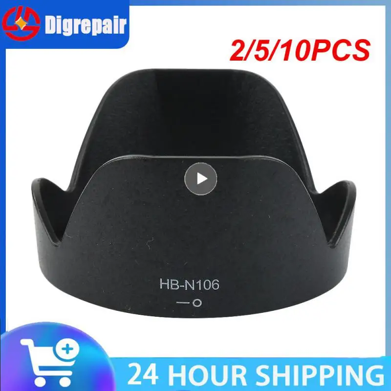 2/5/10PCS Camera Lens Hood HB-N106 Bayonet Mount for Nikon D3500 D5600 With AF-P DX Nikkor 18-55mm f/3.5-5.6G VR 55mm Filter