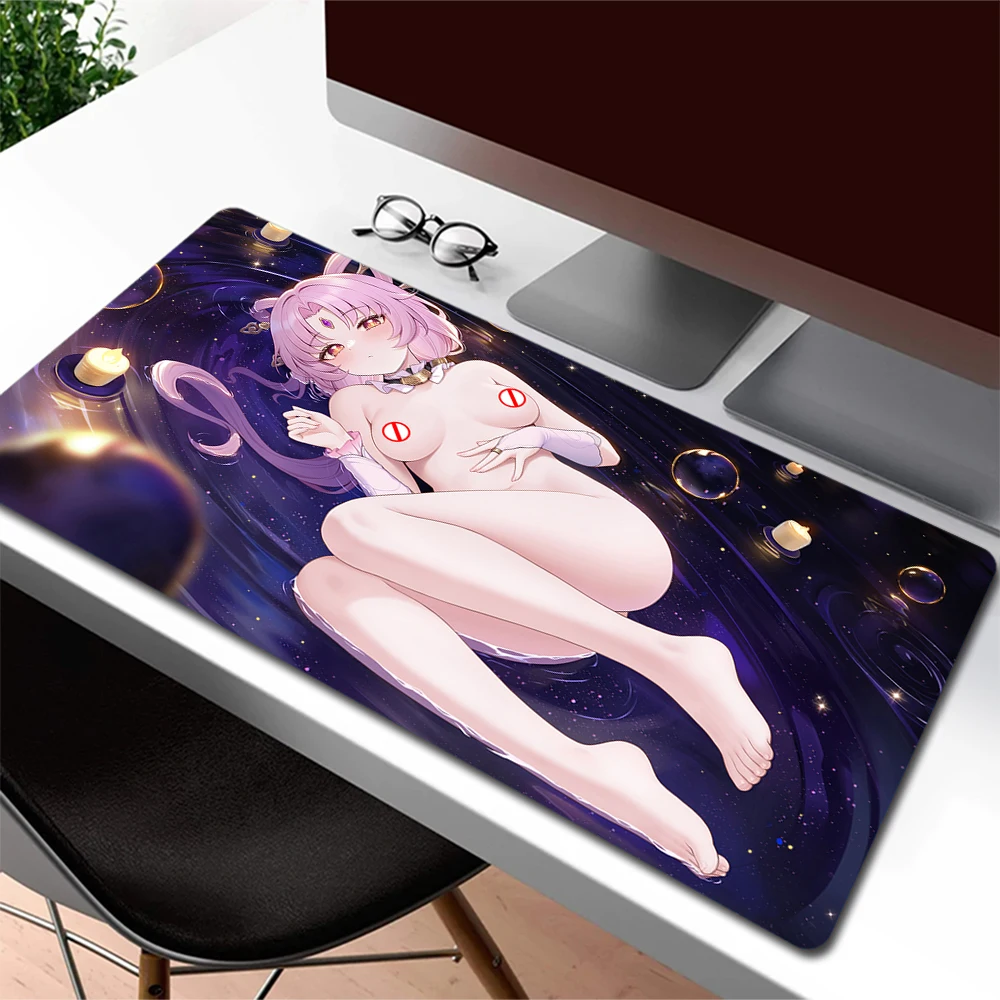 

Sexy Big Boobs Anime Girl Mouse Pad Gamer Hentai Gmaing Mousepad Nsfw Ass Large Mouse Mat Laptop Desk Mat 90x40cm Keyboard Pad