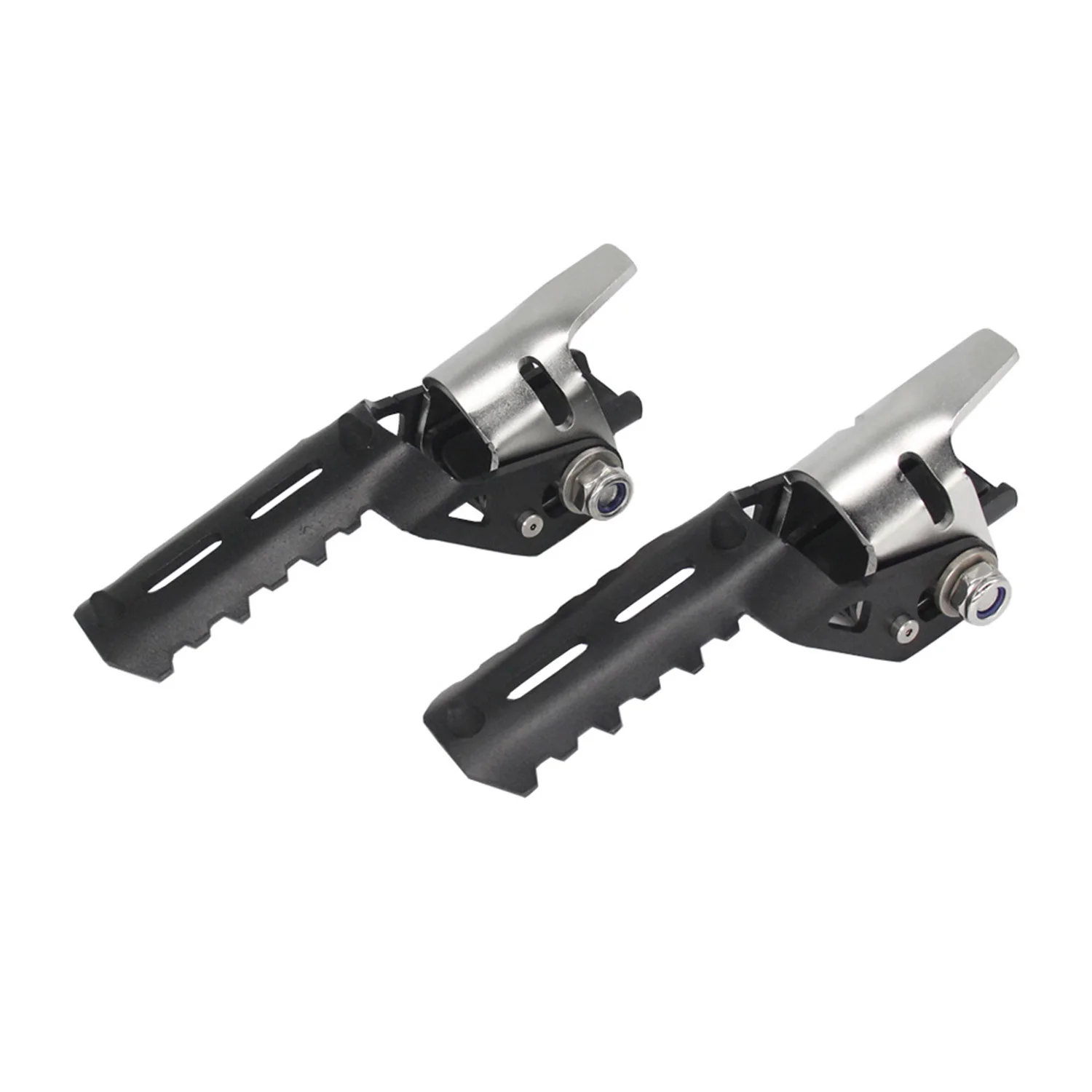 Motorcycle Highway Front Foot Pegs Folding Footrests Clamps 22-25mm For BMW R1250GS R 1200 GS adv adventure LC HP GSA 2013-2022