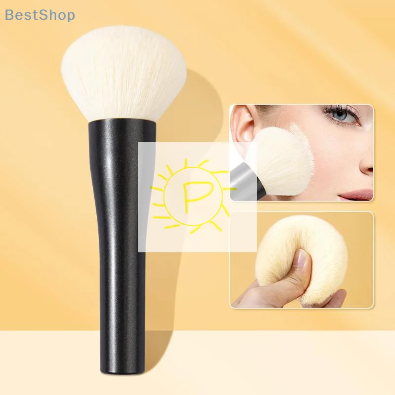 ♥ Großer, flauschiger Gesichtspuderpinsel – weiche Make-up-Pinsel aus synthetischen Fasern für Rouge und Bronzer