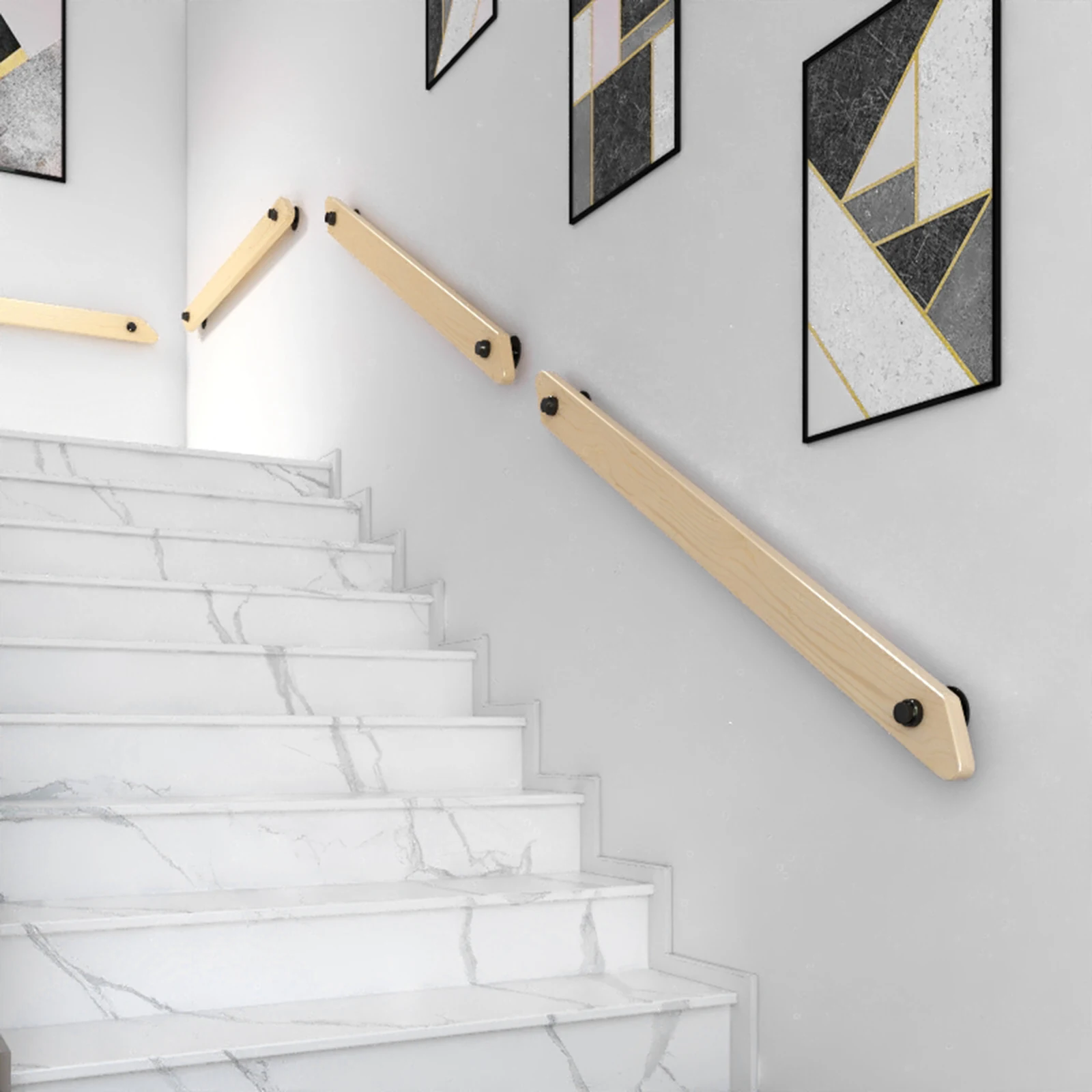 Stair Handrail Matched with Loft Staircase, Indoor or Outdoor Environment, a Dance Studio, ETC