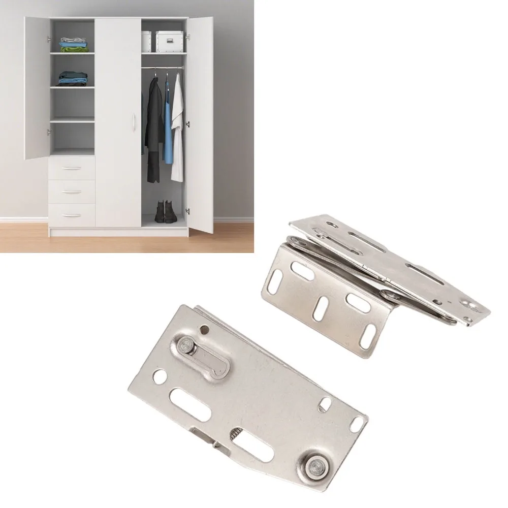 2pcs Durable Easy Install Cabinet Hinges Heavy Steel Flip Down Hinges Tip Out Tray Hinges Bathroom Cabinet