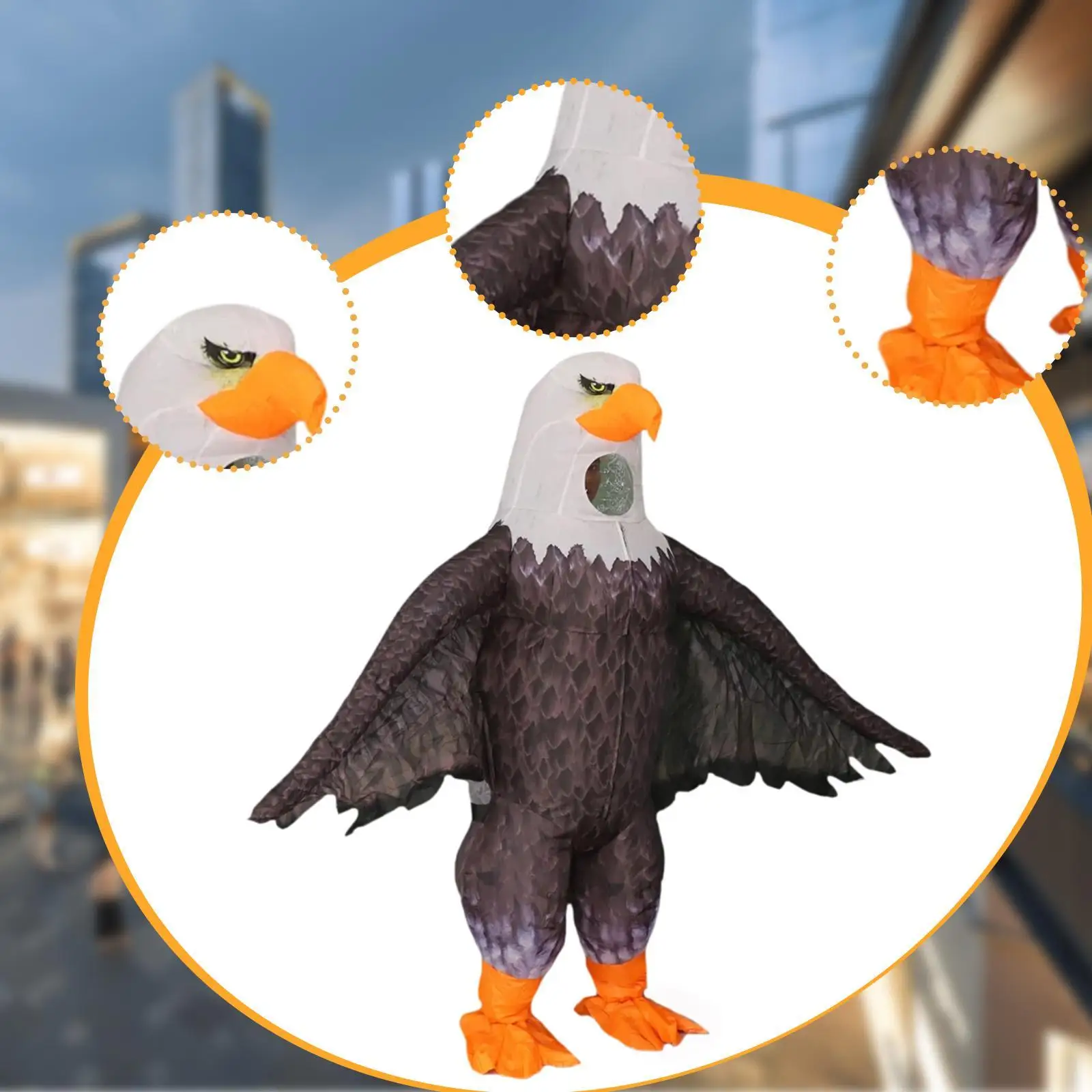 Disfraz inflable, práctico y cómodo traje de utilería para fiesta de Halloween