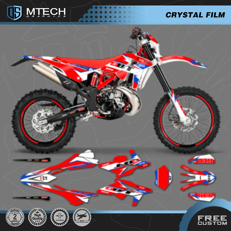 DSMTECH Motorcycle Sticker Custom Team Graphics Backgrounds Decals Stickers Kit For Beta RR 2018 2019 001