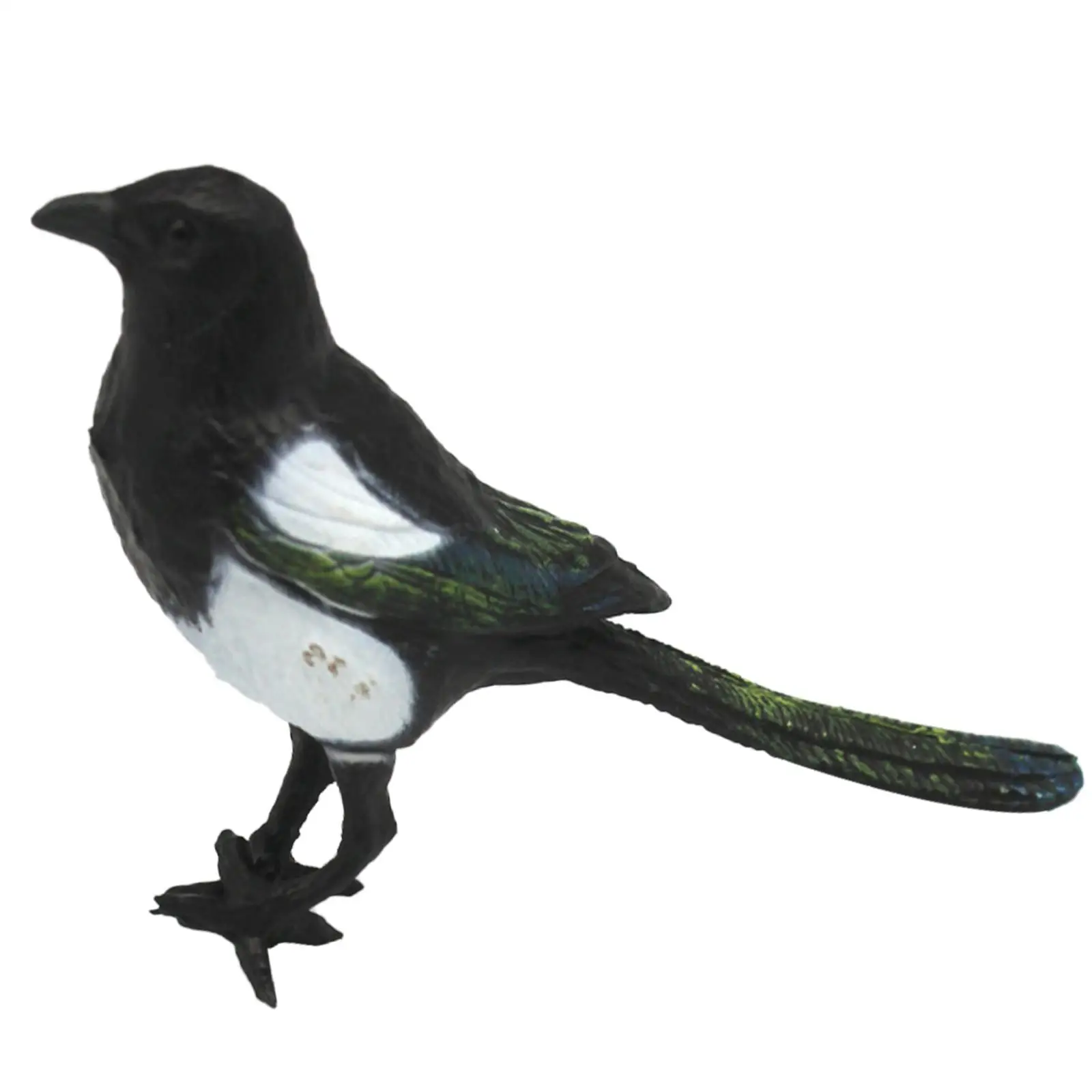 Magpie Simulation Bird Artificial Bird for Micro Landscape Yard Art Lawn