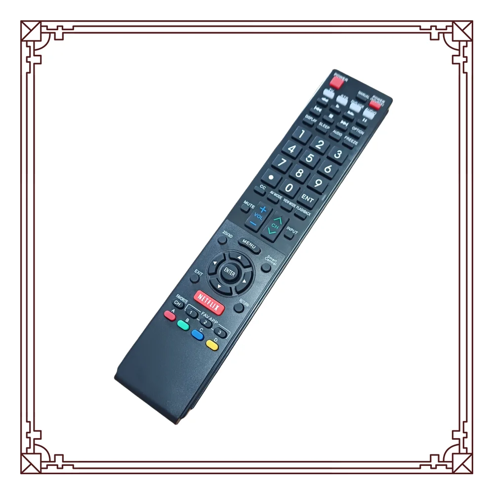 جهاز تحكم عن بعد جديد مناسب للتلفزيون الذكي Sharp LC-46LE832U LC-46LE830U LC-52GX1W LC-40LE830U LC-46LE832U