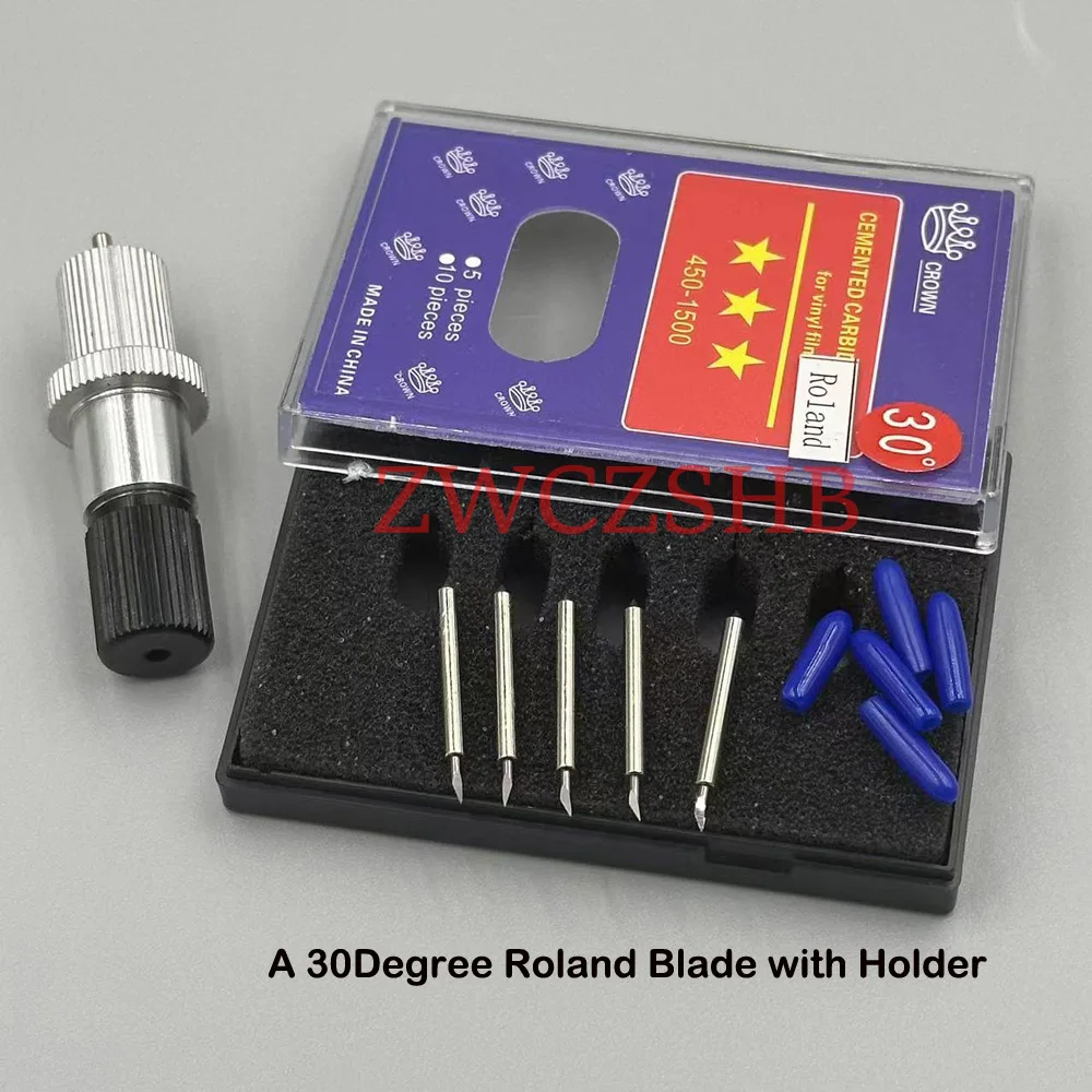 6PCS Roland Cutting Plotter Knife Holder 30 45 60degree Cemented Carbide Blade for Roland XC540 SP540 VS540 VP540 VS640 LEJ640