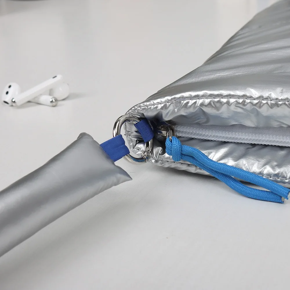 

Пышная хлопковая сумка для ноутбука, водонепроницаемый 14-дюймовый мягкий чехол для ноутбука с плечевым ремнем, чехол для ноутбука MacBook/Lenovo/