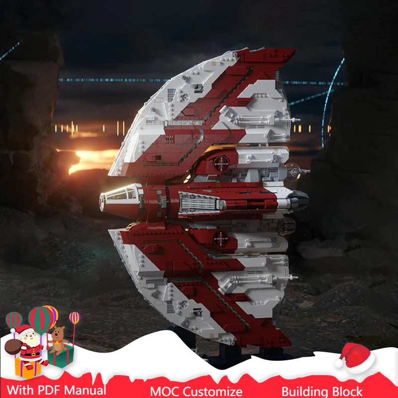 Popular 5124 PCS MOC Spacecraft Fighter With Stand Building Block Set Technology Assembly Bricks Toy Adults/Kids Christmas Gifts