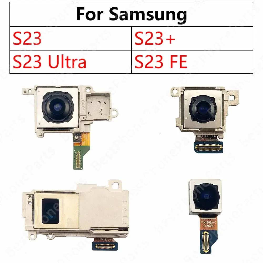 Back Camera For Samsung Galaxy S23 Ultra S23+ Plus S23 FE 5G S911 S916 S918 S711 Rear Camera Module Backside Flex Spare Parts