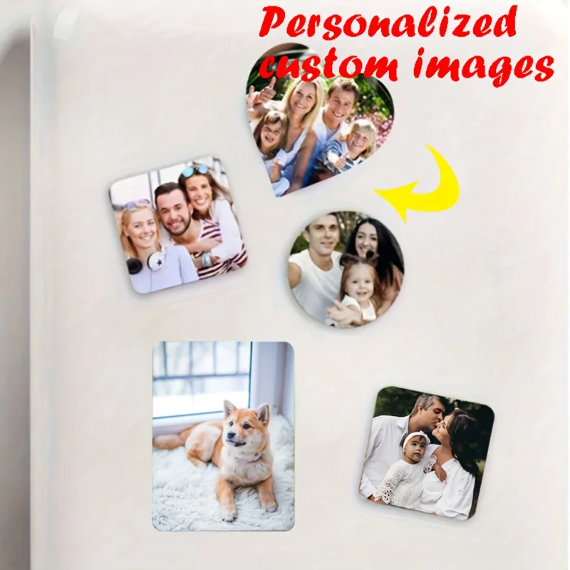 Personalisierter Foto-Kühlschrankmagnet, Handgefertigte Flexible Wandmontierbare Familien- und Paar-Kühlschrankmagnete