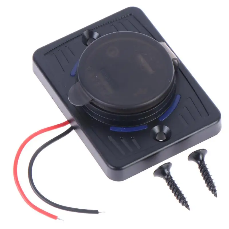 New Dual USB Charger Socket Panel 5V 2.1A Fast Charging Waterproof Dustproof Cover For Car RV Boat Motorcycle DIY Modification