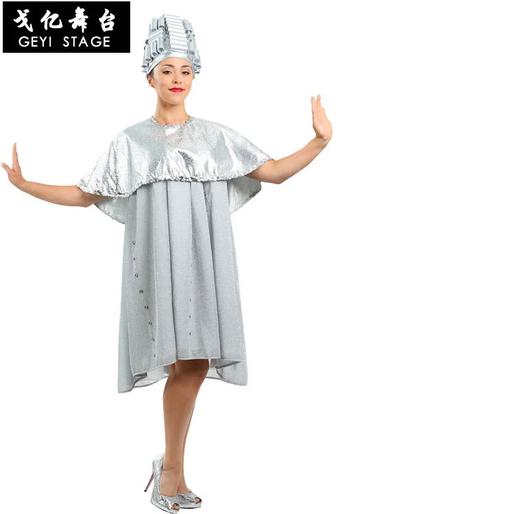 Halloween Stage Costume Movie Grease Character Beauty Barber Shop Lady Cos Charters Dress Up Costume