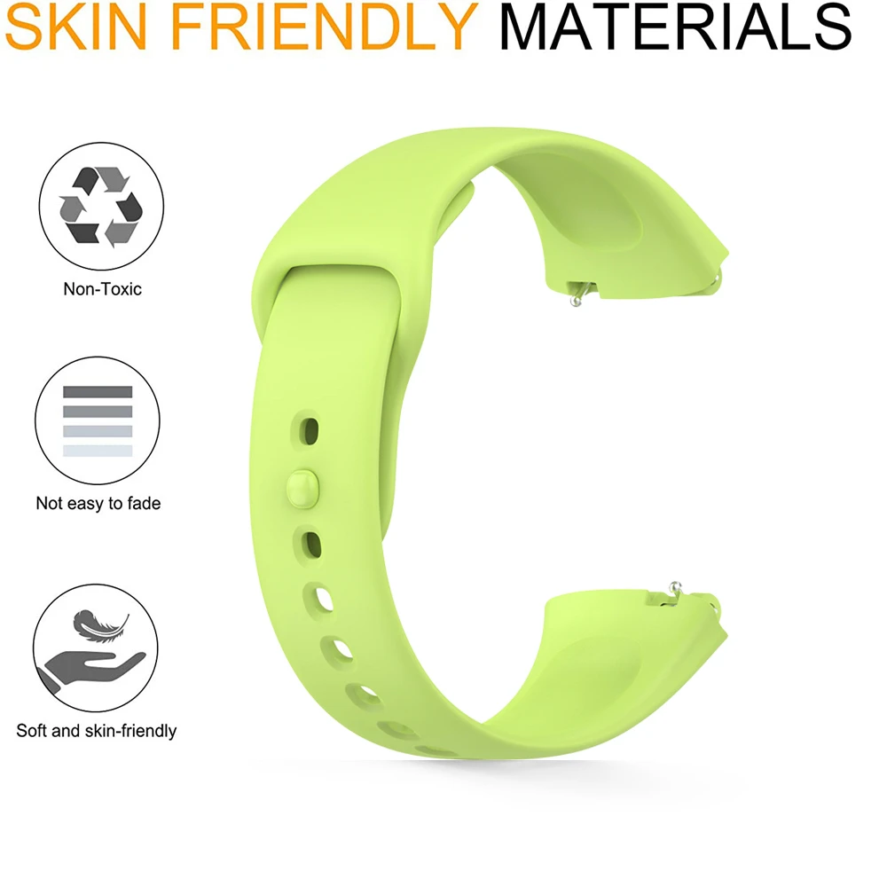 Correa de reloj para Xiaomi Redmi Watch 3 Active/Lite Correa de silicona de repuesto para Xiaomi Redmi Watch 3 Correa pulsera