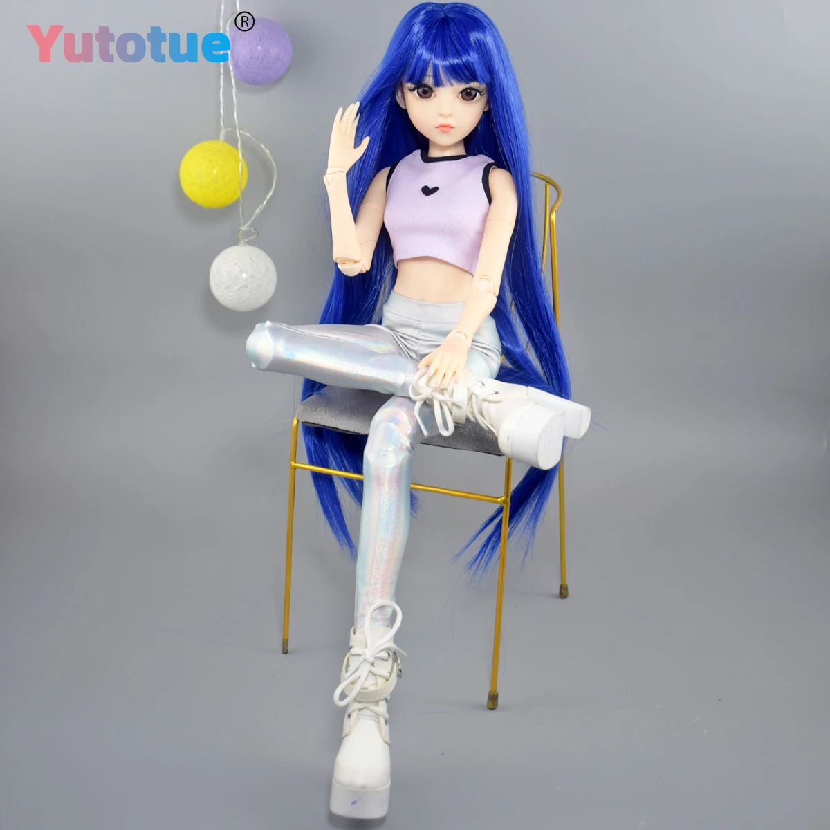 YUTOTUE 1/3 BJD 人形おもちゃ 24 インチ高さ女の子人形おもちゃファッション服靴ストレートヘアかつらリムーバブル