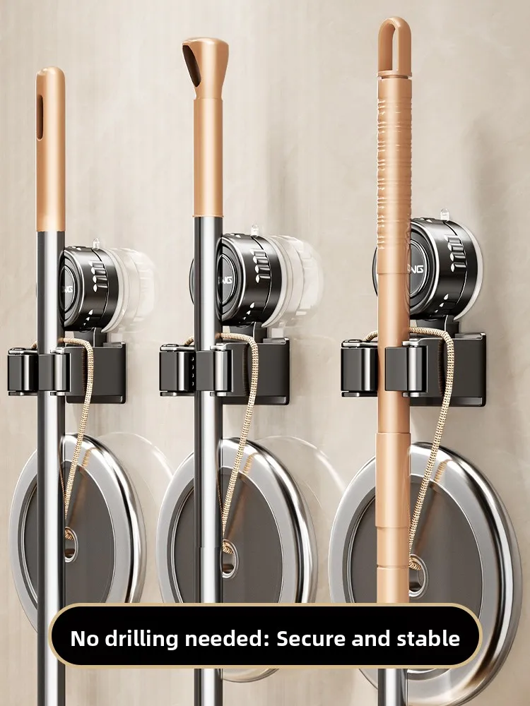 Batoom: El Soporte de Mopas con Ventosa que Transforma tu Limpieza Sin Taladrar