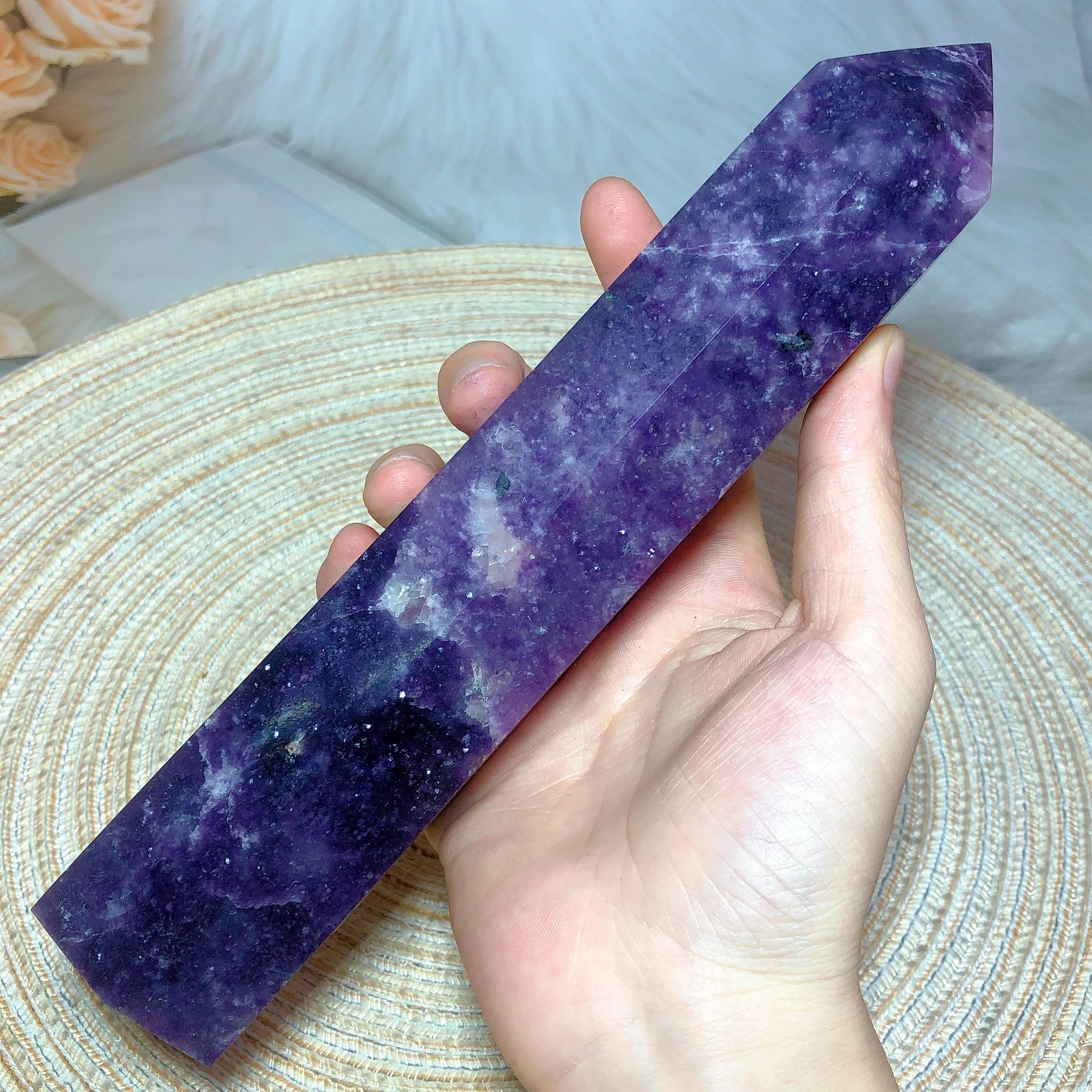 Natural Crystals Big Lepidolite Tower High Quality Energy Healing Reiki Home Decorations Room Decor Gift