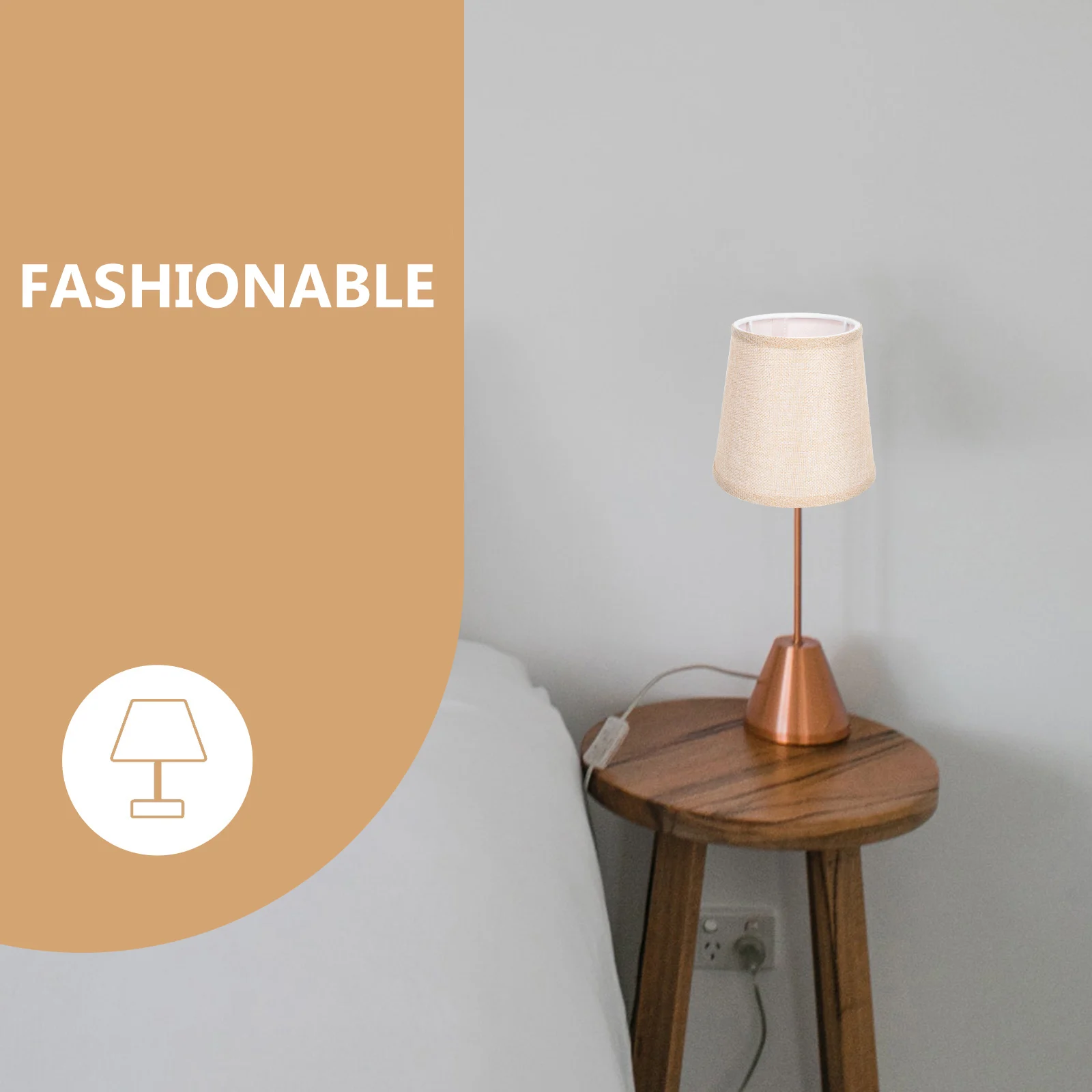

Fabric Lampshade Pendant Lamp Cloth Lampshade Durable E14 Rustic Table Iron Pleated Dust-proof Sturdy Long-lasting
