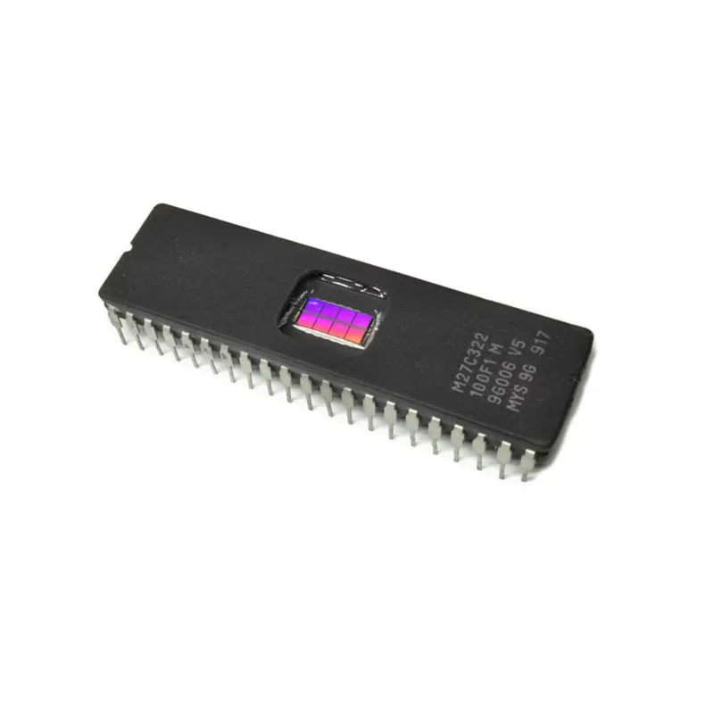 M27C322-100F1 DIP-40 M27C322 100F1 27C322 M27C322-100 Ultraviolet Radiation Clears Memory Chip