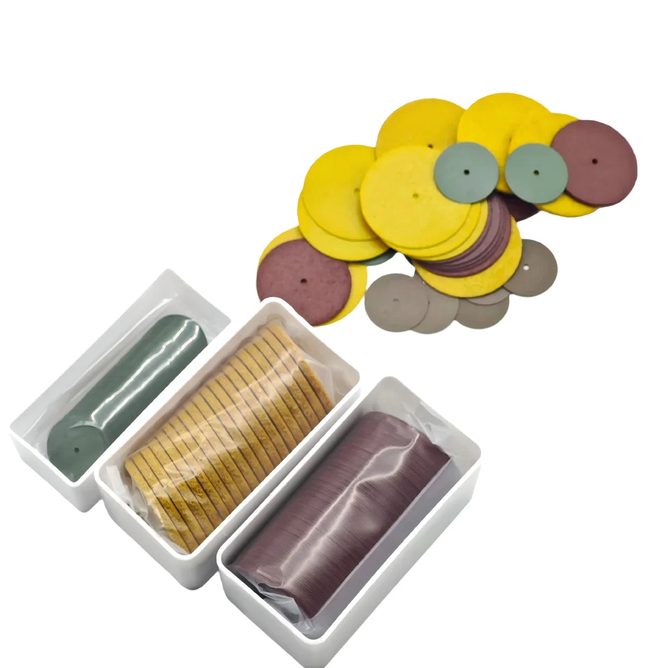 Professional Dental Lab Cutting Sand Discs Silicon Carbide Alumina Grinding Wheels Disc for Metal and Porcelain Teeth Work