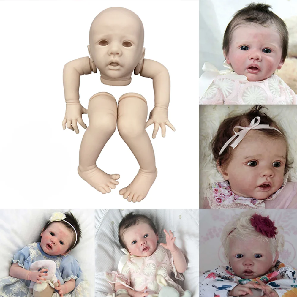 20inch Reborn Doll Kit Ella Rare Limited Sold out Edition Lifelike Soft Touch Vinyl Unpainted Unassembled with Body and eyes