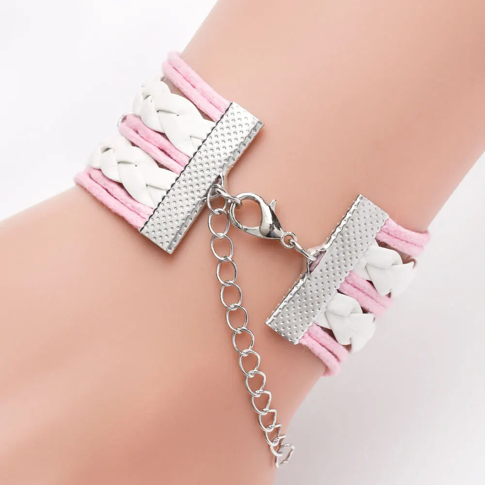 جديد التباين اللون KPOP الصيادة فرقة متعدد الطبقات مضفر سوار كريستال أنيمي شخصية اليدوية والمجوهرات الطرفية هدية