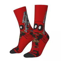 Śmieszne szalone skarpety dla mężczyzn Mini Boys Hip Hop Vintage Disney Deadpool Film Happy Quality Pattern Printed Boys Crew compression Sock