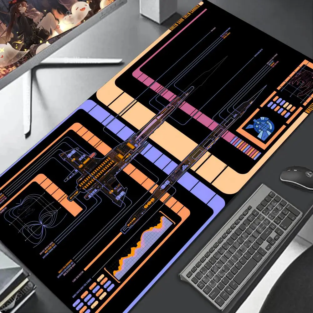 

Игровой коврик для мыши XXL 900x400 с расширенным изображением, фиолетовый, с аниме-дизайном, большой, для офиса, резиновый, HD