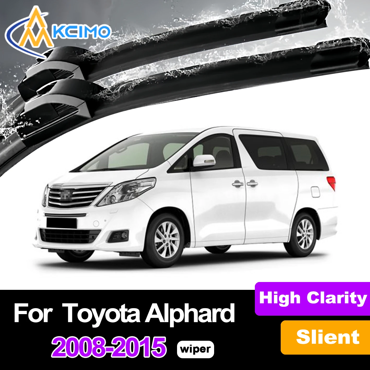 

2Pcs Front Windshield Wiper Blades For Toyota Alphard AH20 2008-2015 Windscreen Window Car Accessories