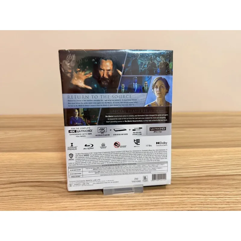 Hong Kong Version 4K Blu-ray Book The Matrix 4 Chinese Characters