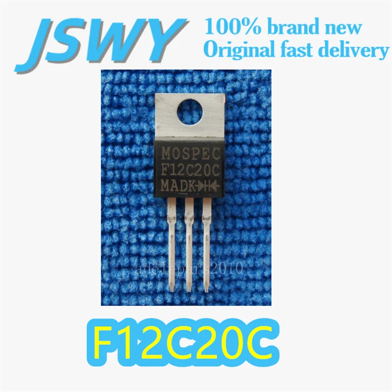 

(10/50 pieces) F12C20C Original F12C20 TO-220 Package Dual Common Anode Ultra-Fast Recovery Rectifier 200V/12A Electronics