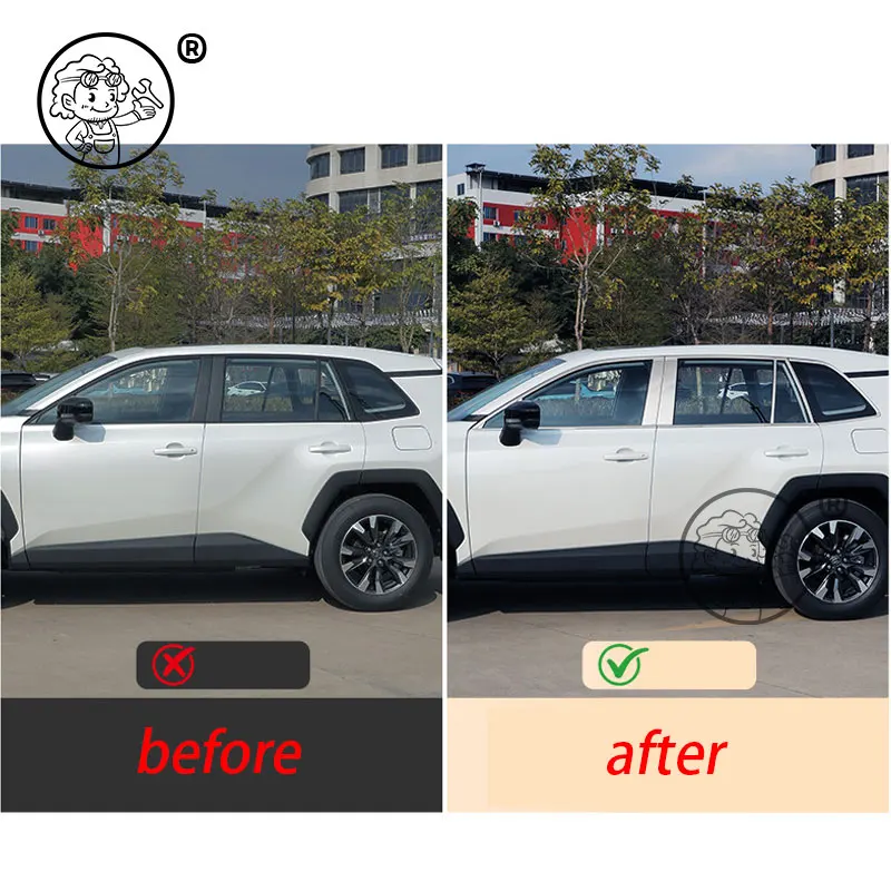 For Toyota RAV4 XA60 2026 Car Stainless Steel Window Trim Chrome Molding Bright Trim Exterior Upgrade Accessories