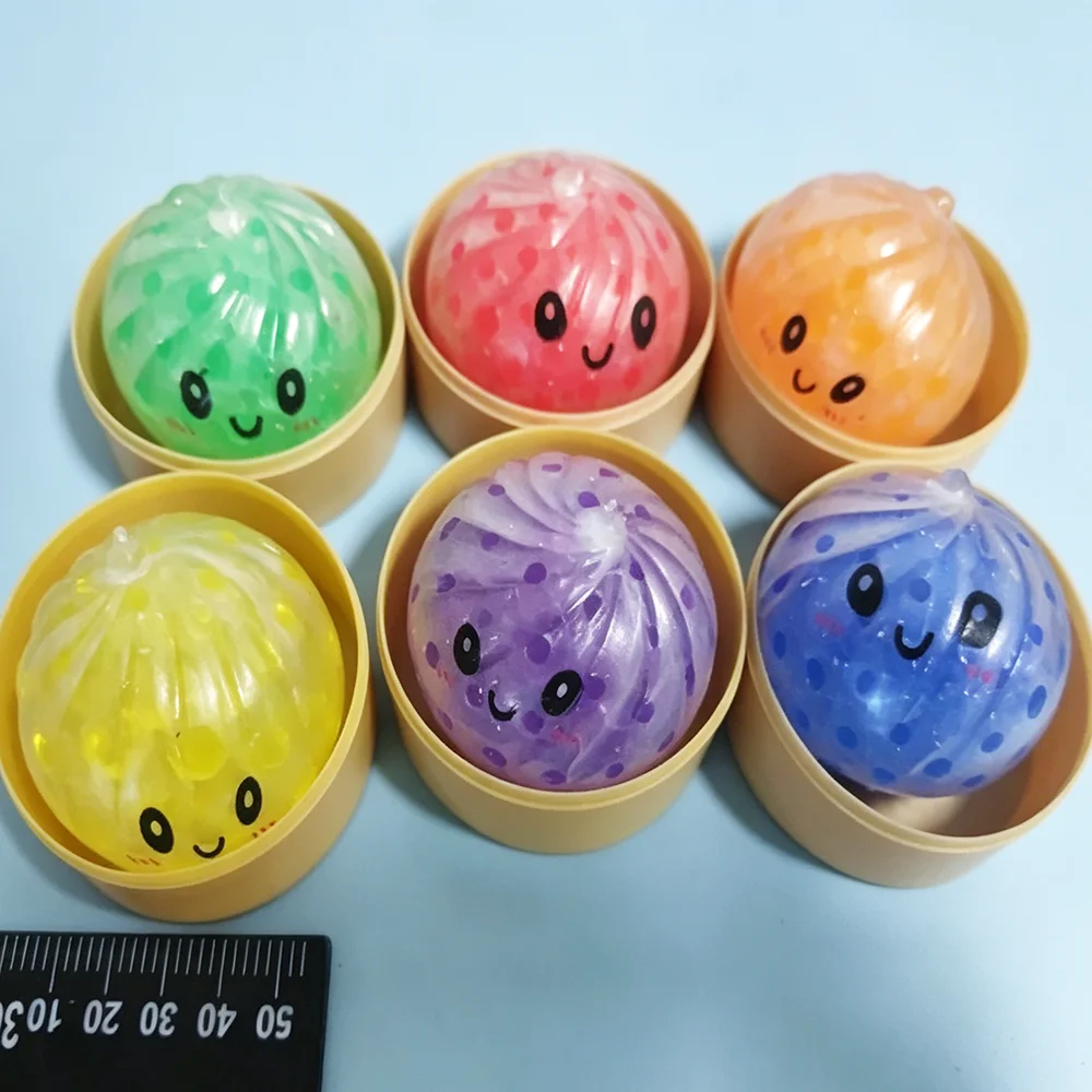 Hot Simulation Flash Dumpling Pressure Ball Slow Rebound Soft Pinch Decompression Toy Office Desk Decor Birthday Gift
