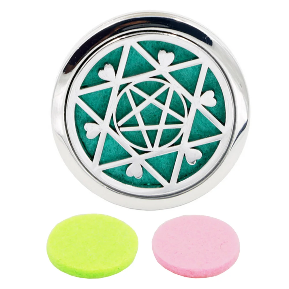 

2Pcs Car Perfume Diffuser Clip Round Shape Easy Install Air Vent Freshener Aromatherapy Air Freshener Essential Oil Clip Car