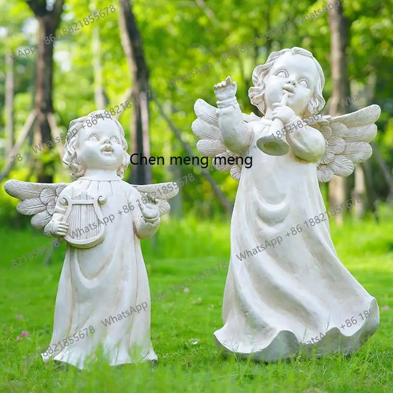 

Villa Garden Sculpture Ornament American Resin Crafts European Garden Figure Ornament