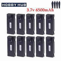 3.7V 6500mAh Rechargeable Lipo battery For RC Drone E88 E88PRO E99 S2 P1 K3 P10 A13 S98 E525 RC Quadcopter Parts battery+charger