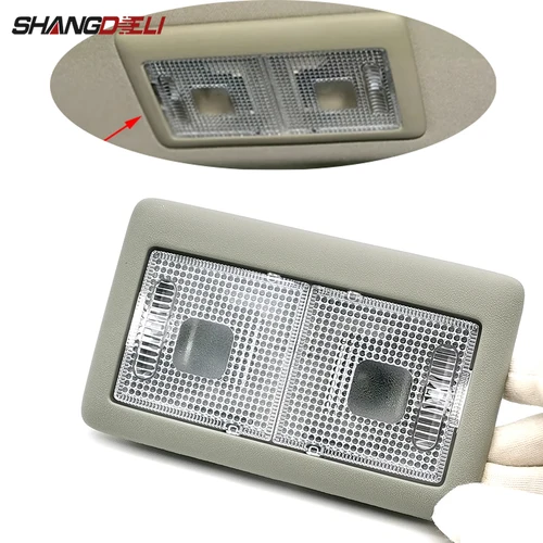 Lámpara de lectura Interior de coche gris de 2 pines, luz de techo, luz de techo interior para accesorios Suzuki SX4 Swift