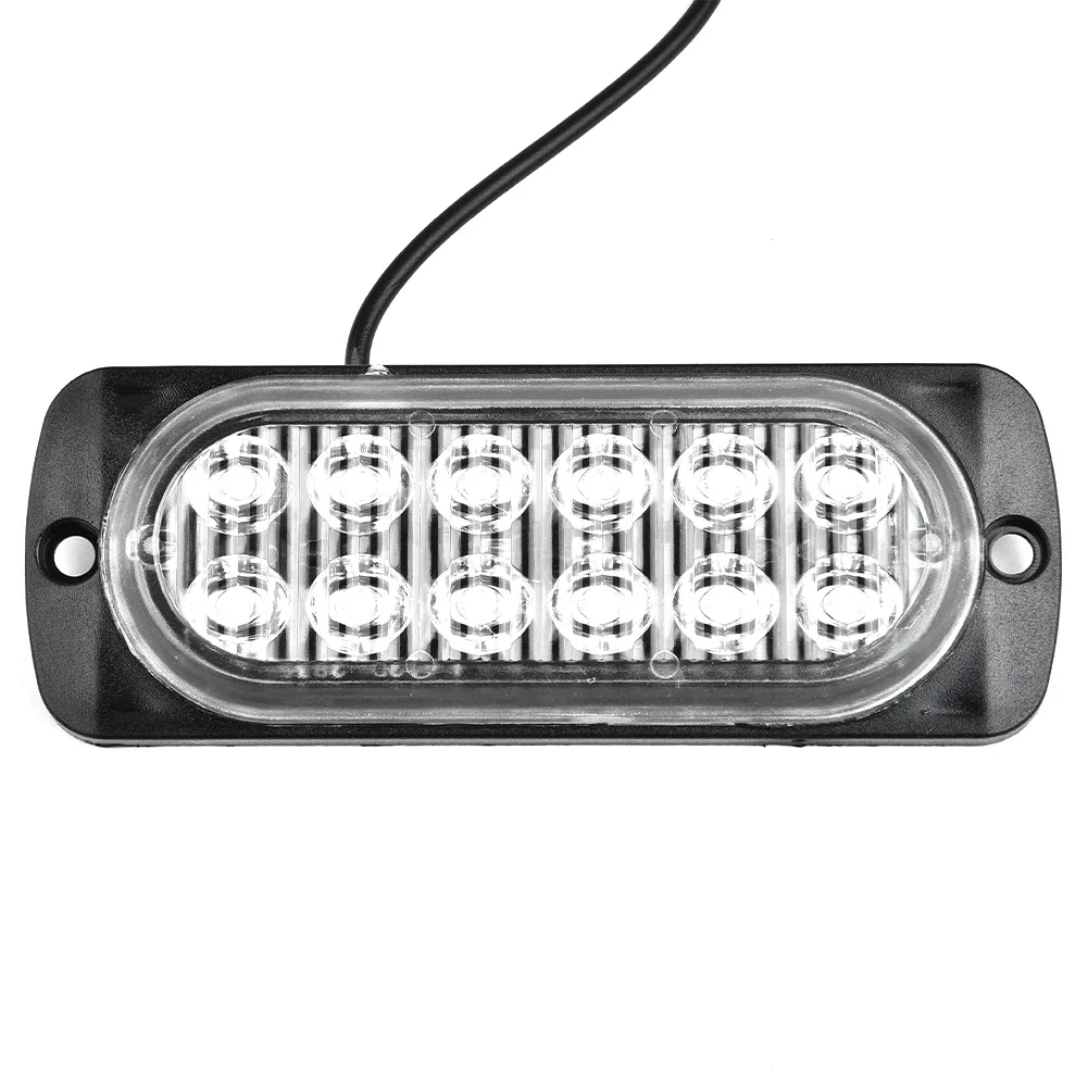 Lámpara de luz superbrillante para seguridad de coche y camión, luz blanca ultrafina de 12V, 36W, 12LED, con estilo y a la moda, 1 piezas