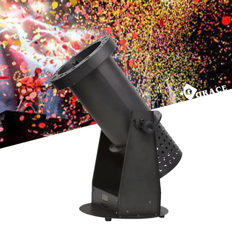 LED Confetti Cannon Manufacturer 1500W RGB Led Lamp Confetti Cannon Color Paper Confetti Machine