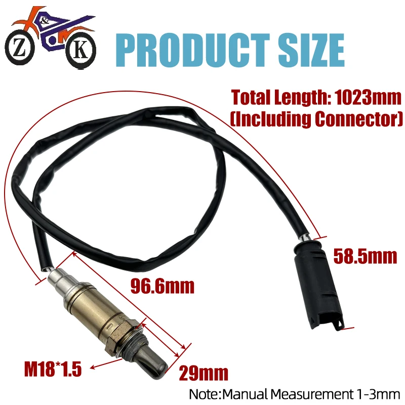 4Pin Oxygen Sensor 11787671756 For BMW R850R R1100S R1150GS R1150RT R1200C K1200RS Motorcycle Lambda Sensor Replace 11781341022