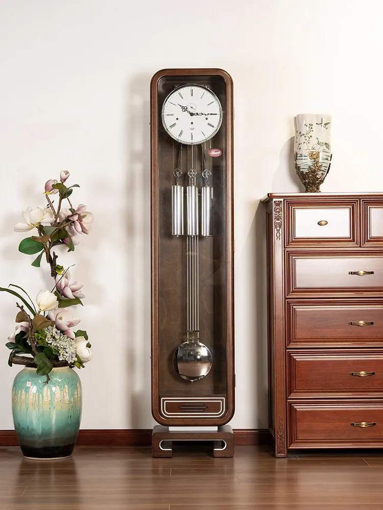 Germany Helmler new Chinese floor clock living room villa retro mechanical pendulum vertical table pendulum