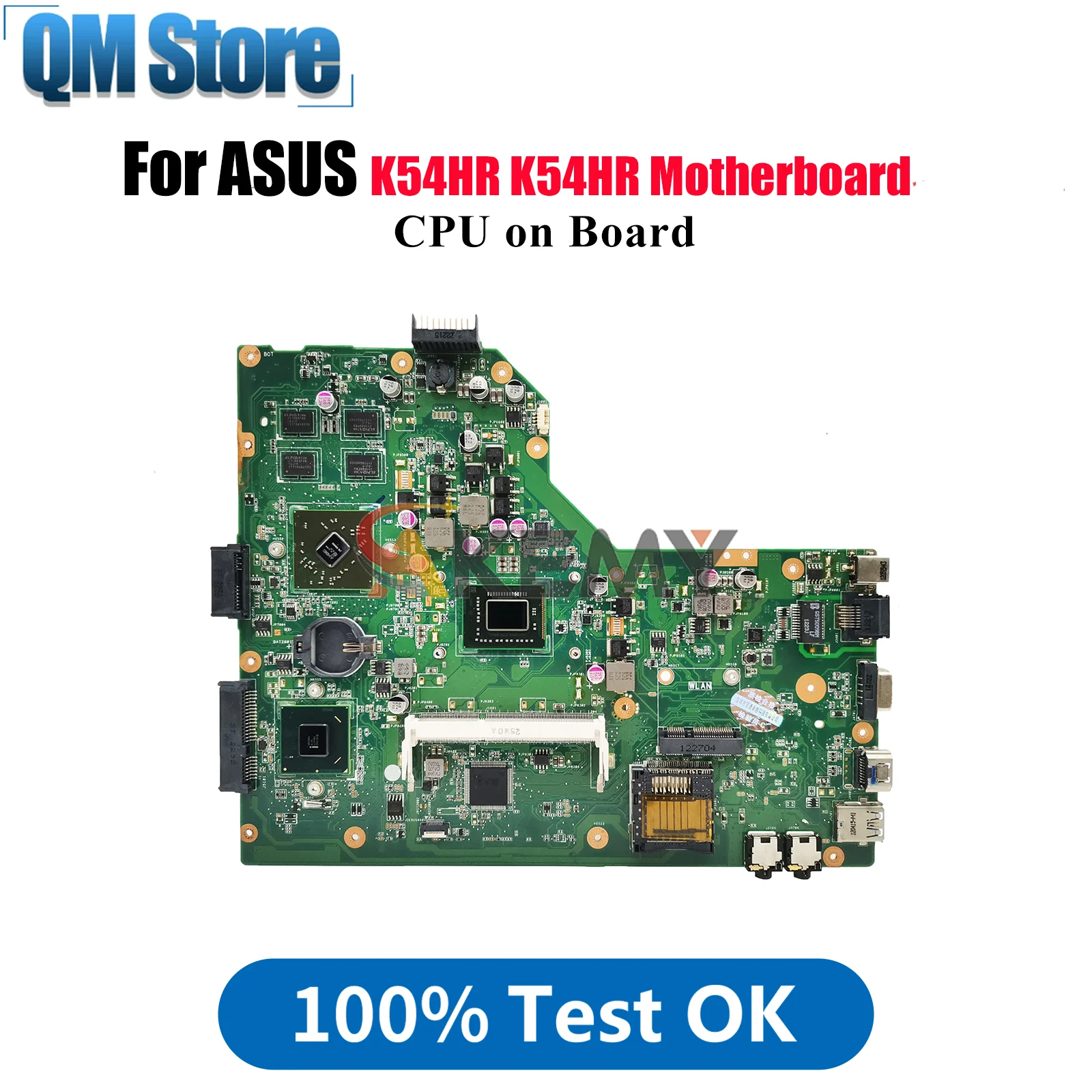 

K54HR Laptop Motherboard For ASUS K54H K54HR Notebook Mainboard With Celeron CPU 100% tests OK fast shipping High quality