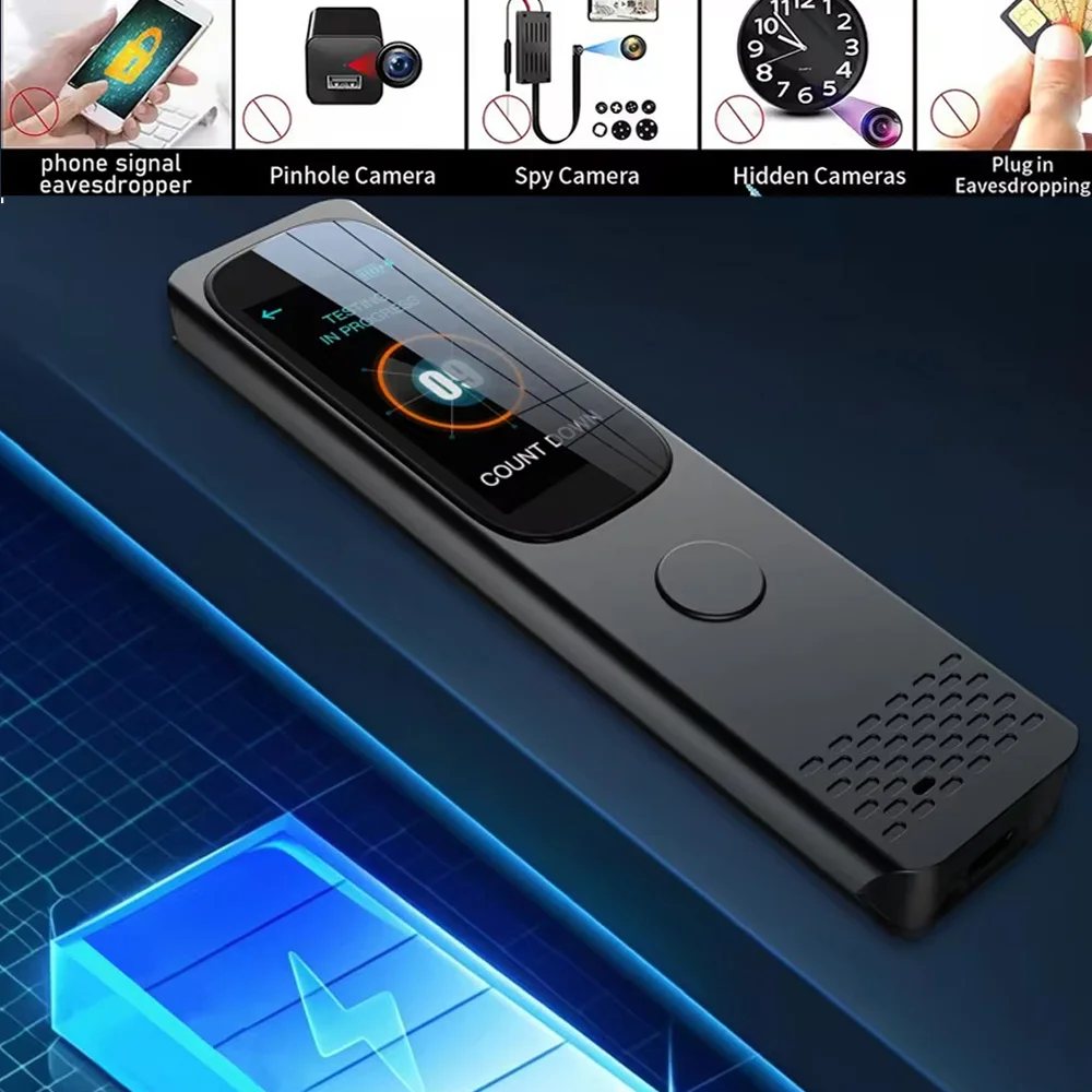 Multi Function Rf Detector Professional Wifi Bluetooth Signal Detecter Anti-spy Camera GMS GPS Tracker Bug Privacy Protector